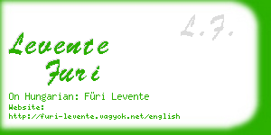 levente furi business card