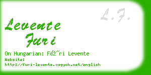 levente furi business card